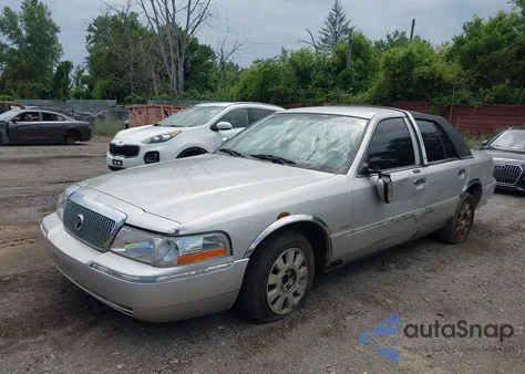 2003 Mercury Grand Marquis Ls from USA, damaged, VIN 2MEFM75W73X703748